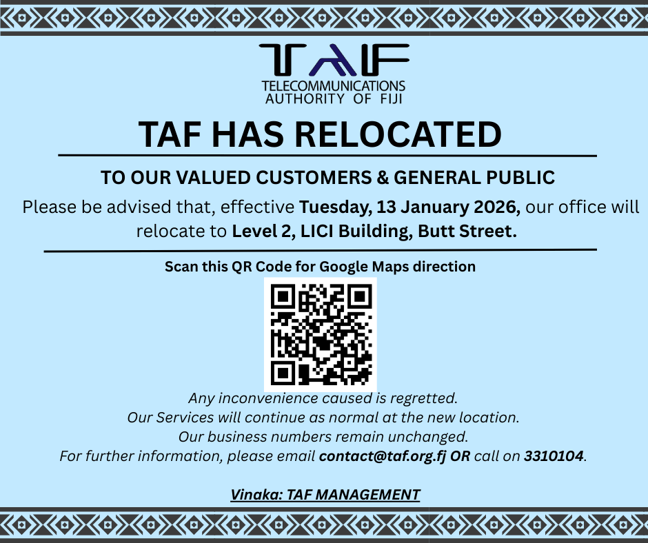 TAF Relocation Notice